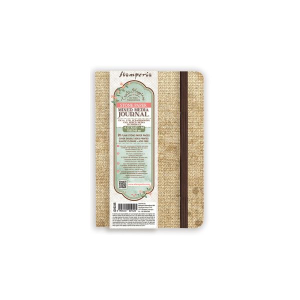Create Happiness Journal - Mixed Media, Stone paper - Скицник "Stone paper" , твърди корици А6