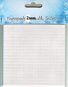 STICK PADS NS - 3D двойно лепящи квадратчета 5x5 x 2mm / 400 бр.