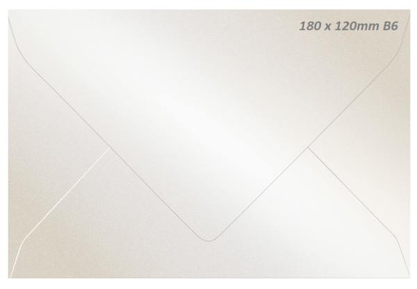 ENVELOPE B6  180 X 120mm B6 METALLIC CREME