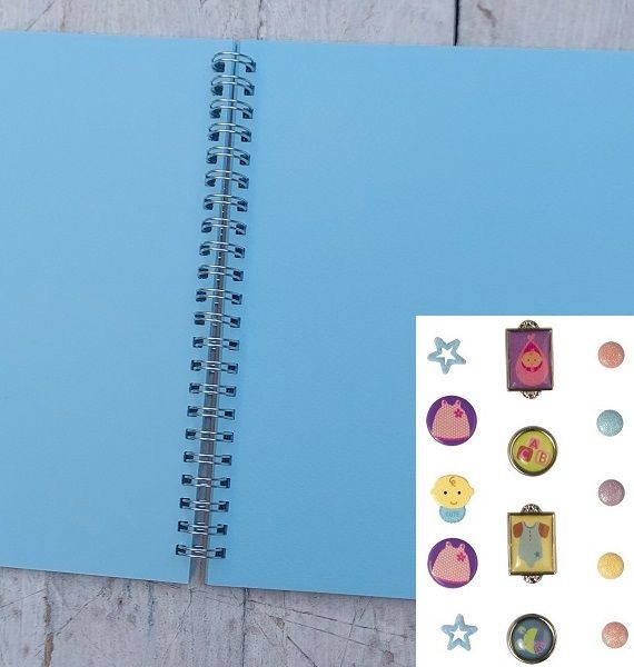 Scrapbooking Photo Album "Baby Boy" + brads