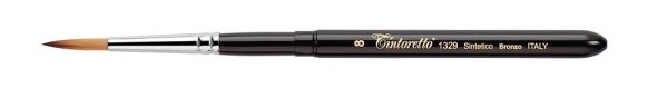 TINTORETTO Round brush, Bronze synthetic fibre 8