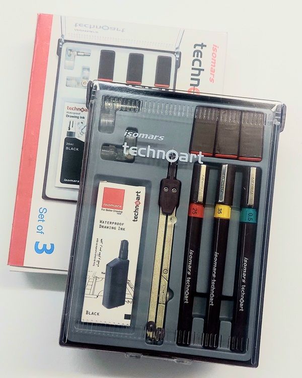  Technical Pen set ISOMARS 0.25 0.35 0.50