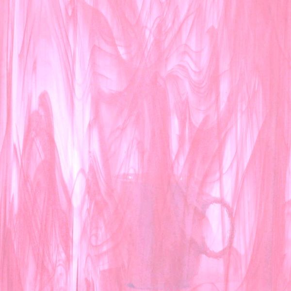 OCENSIDE Spectrum, USA - Pale Pink/White, Wispy Smooth - Арт стъкло за Витражи 32x40 sm.