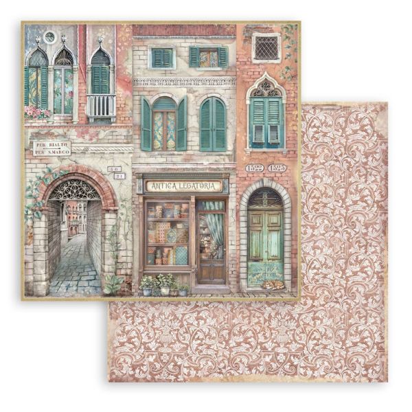 STAMPERIA, Venice City of Art Antica Legatoria 12x12 Inch Paper Sheets
