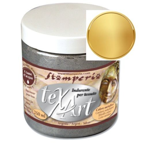 Моделираща ВТВЪРДЯВАЩА паста за текстил TEXART  250мл Злато