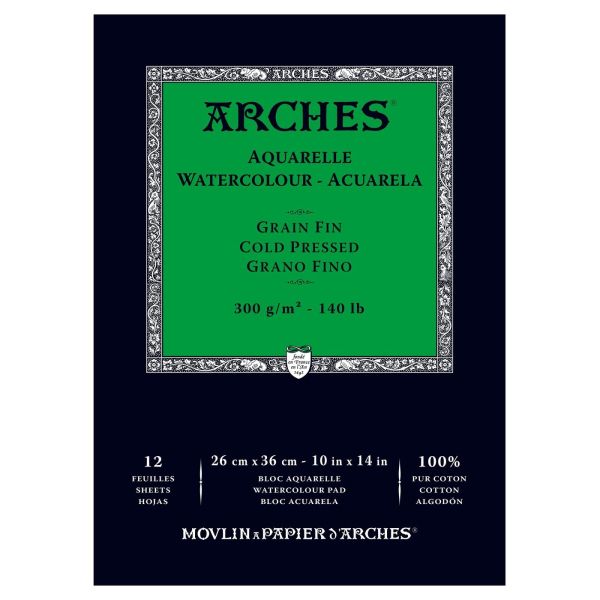 АКВАРЕЛЕН блок ARCHES 300g CP 12л 26 X 36