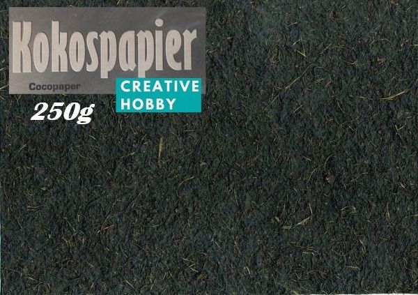 Ръчен натурален кокосов картон 0,8/1.00 mm / 50х70 см ЧЕРЕН