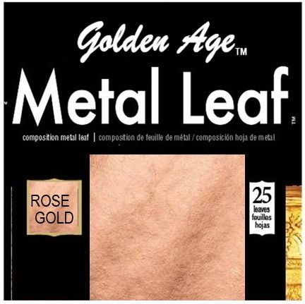 Варак / шлагметал на листи  Golden Age  25бр ROSE GOLD