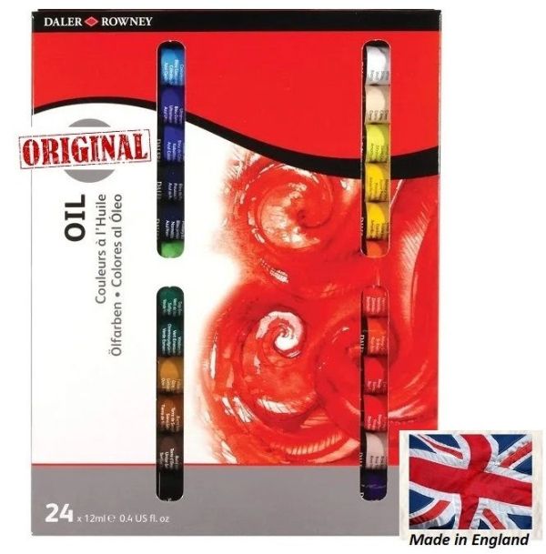  Фини маслени бои 24цв  - DALER ROWNEY SIMPLY OIL 24