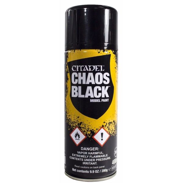 Citadel Colour  PRIMER  CHAOS BLACK  Warhammer