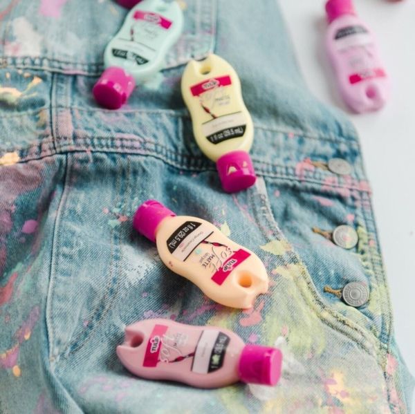 Matte Brush-On Soft Fabric Paint Pastel 10x1 fl oz 