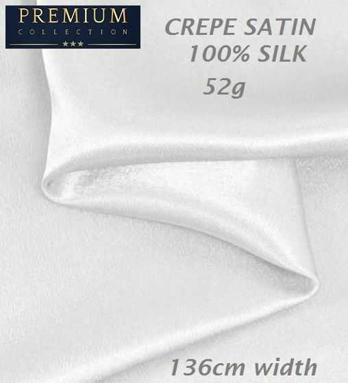 ART SILK CREPE SATIN 136cm per meter