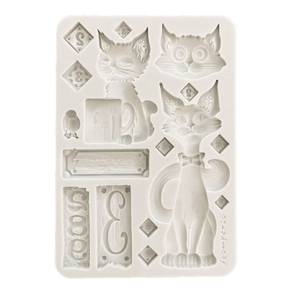 Silicon mold A5 - Furry Friends Cats