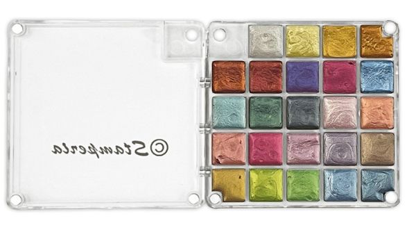 Stamperia Metallic Water Colours Paint Set (KAJKIT02) - 24 Colours