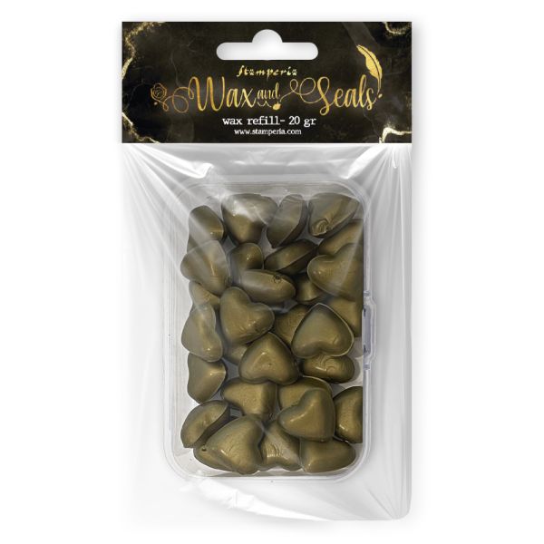 Wax Refill gr 20 Heart shape - Old gold 