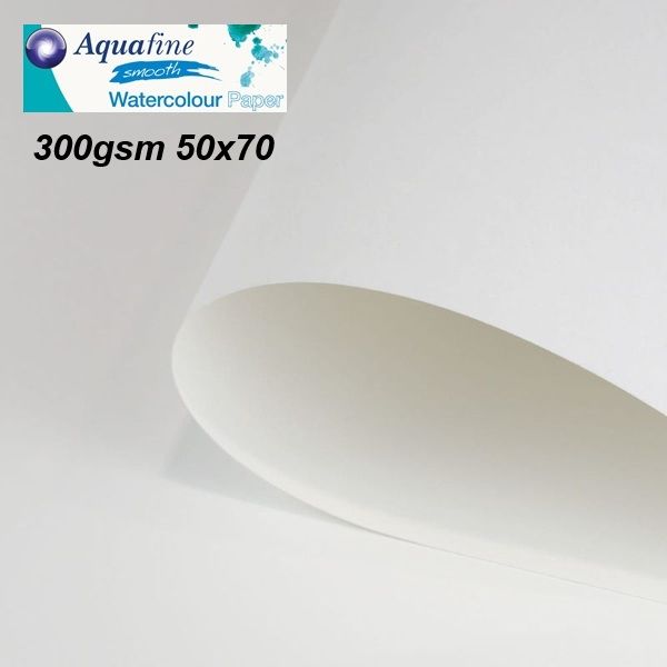 АКВАРЕЛНА ХАРТИЯ Aquafine Smooth 300g 50x70 cm    HP
