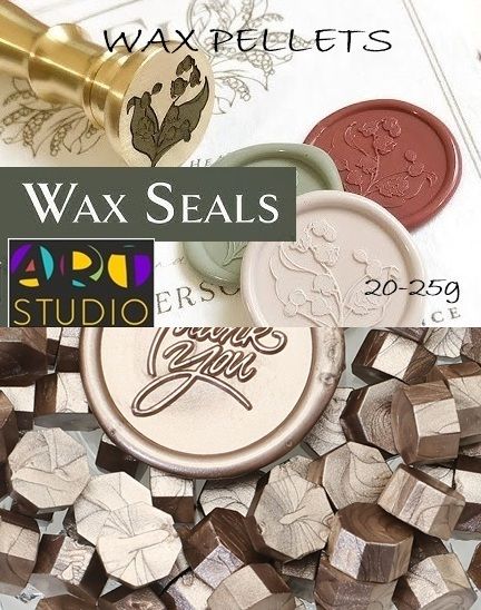 Восък за печати ART STUDIO WAX PELLETS -  GOLD CHAMPAGNE