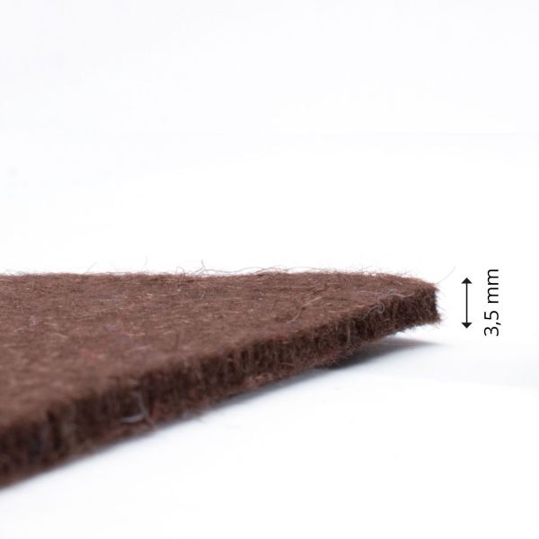 Дизайнерски филц CREATIVE 3,5мм  30 x 45 см. - Тъмно кафяво