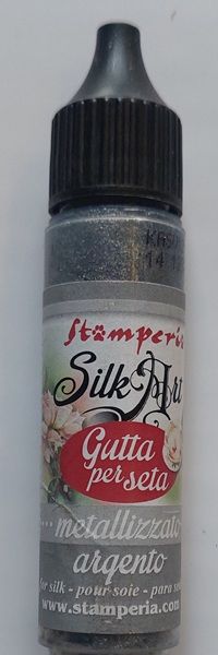 SILK ART Gutta METALLIC AMETIST - GLITTER SILVER