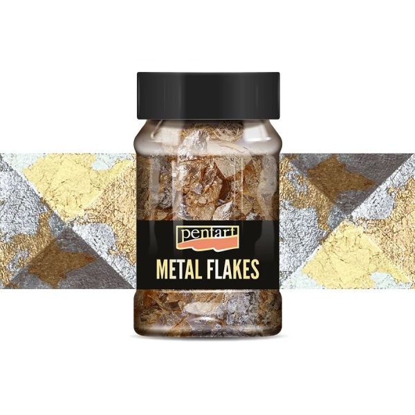PENTART - Metal flakes M6