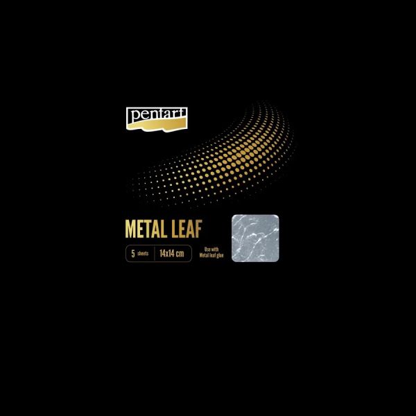 Metal Leaf - ВАРАК  5 листа пакет 14Х14см - Сребро