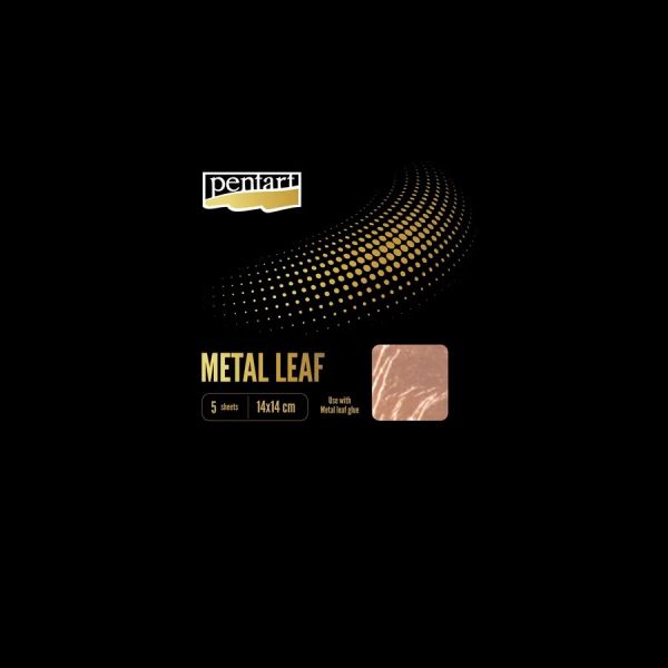 Metal Leaf - ВАРАК  5 листа пакет 14Х14см - Медно