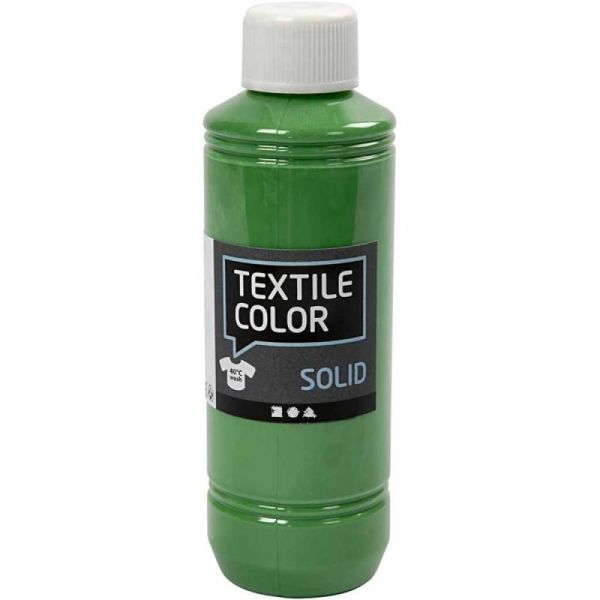 Textile Solid Opaque Fabric Paint (Creativ Company) – 250 ml -  Green