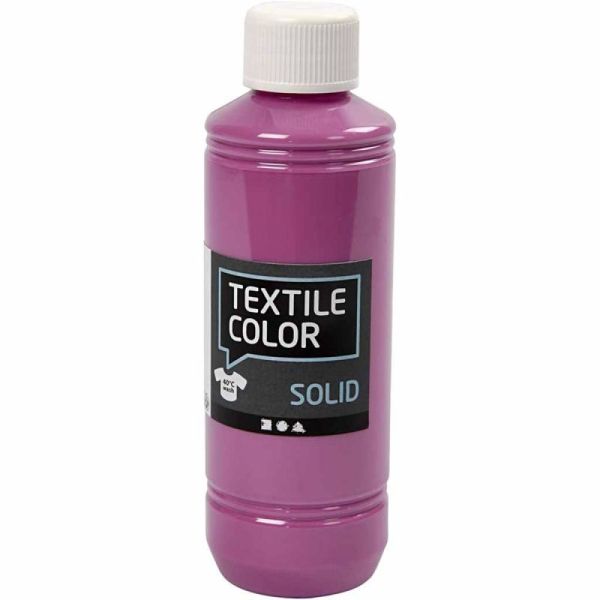 Покривна боя за текстил CC Textile Solid (Creativ Company) – 250 мл. Червен виолет