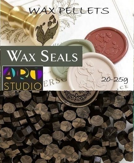 Восък за печати ART STUDIO WAX PELLETS - COFFEE PEARL