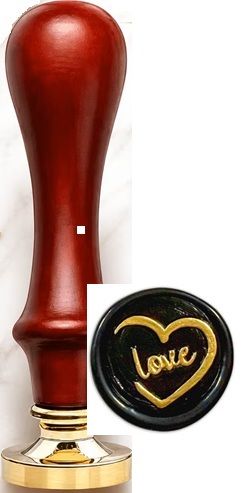 Восъчен печат STAMPERIA  с клише  2,5 см  LOVE