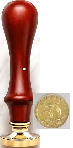 Восъчен печат STAMPERIA  с клише  2,5 см DOLPHIN