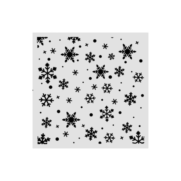 Stamperia, Cut laser stencil for Art and Craft cm 12X12 - Christmas snowflakes pattern