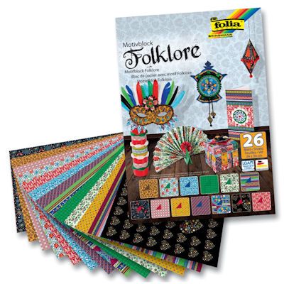 FB FOLKLORE PAD - Дизайнерски блок 26л / 34х24см 