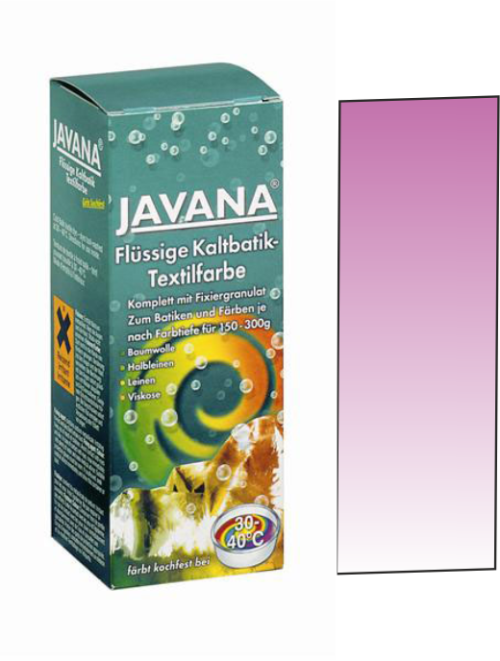 Javana, Germany - Течна текстилна боя за батика и цялостно боядисване 30/40 градуса - ЧЕРВЕН ВИОЛЕТ