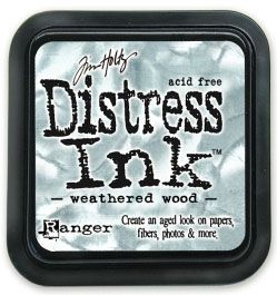Distress ink pad by Tim Holtz - Тампон, "Дистрес" техника - Weathered wood