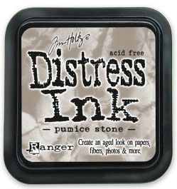 Distress ink pad by Tim Holtz - Тампон, "Дистрес" техника - Pumice stone
