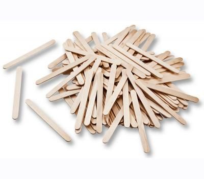 WOODEN SPATULAS - Дървени шпатулки / пръчици 114 х 10мм / 100 бр