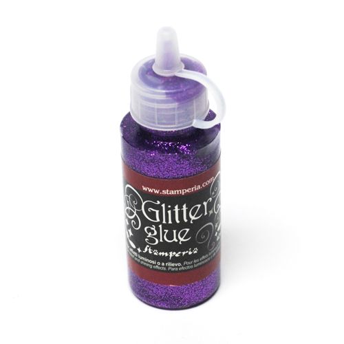 Glitter Glue,Stamperia -Брокат лепило за декорация 40 гр. - Viola