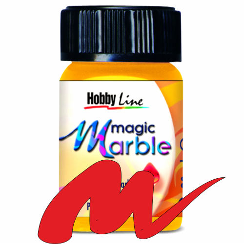 Magic Marble - Боя за мраморен ефект 20мл. - Червена