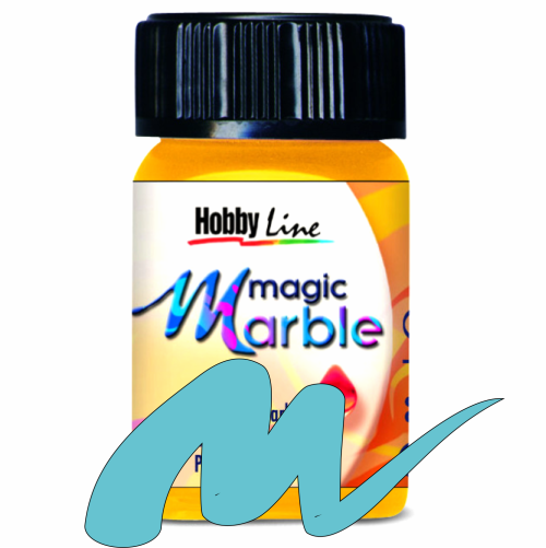 Magic Marble - Боя за мраморен ефект 20мл. - Светло синьо