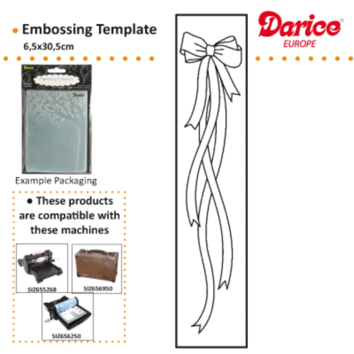 DARICE Emboss Folder - Папка за релеф 65 х 305 мм. Lace