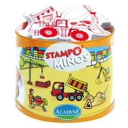 STAMPOminos ALADINE , FRANCE - Комплект големи гумени печати + тампон  85127