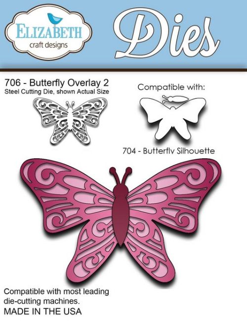 BUTTERFLY Elizabeth Craft Designs Dies - Дизайн щанца за рязане