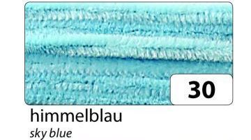 Чистачи пухени Folia - 50 см/8 мм 10бр пакет - Светло синьо