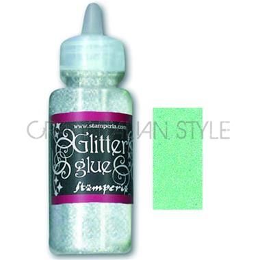 NEW Glitter Glue,Stamperia -Брокат лепило за декорация 40 гр. - Holographic Green