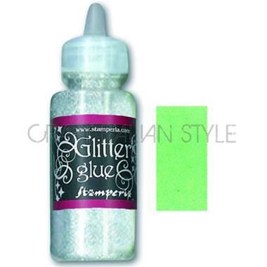 NEW Glitter Glue,Stamperia -Брокат лепило за декорация 40 гр. - Fluorescent Green