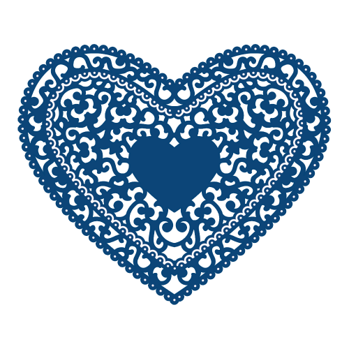 HEART by Tattered Lace Dies - Детайлни дизайн щанци - Florentine Heart
