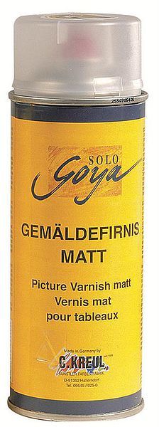 SPRAY GOYA PICTURE VARNISH Matt - Краен ферниз за масло и акрил Мат 400 мл. спрей