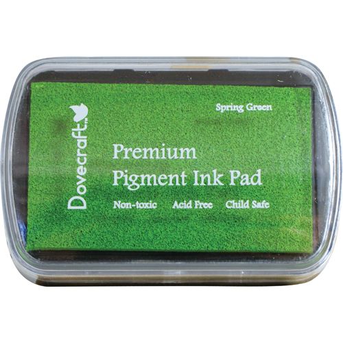 Dovecraft Pigment Ink Pad - Голям пигментен тампон SPRING GREEN - PROMO!