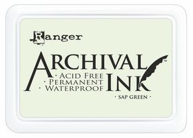 ARCHIVAL INK PAD, USA - Tампон с архивно перманентно мастило, Sap Green